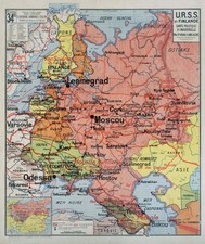 Carte scolaire URSS et