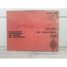 Renault R8 R1130 - Catalogue provisoire piece detachees PR741 - Renault REN-7574