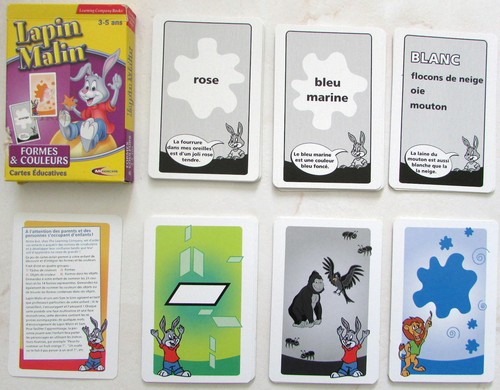 Jeu cartes éducatives - jeu,