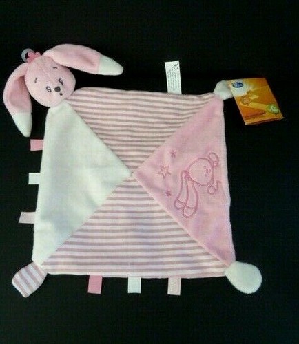Doudou plat auchan lapin - y5.,