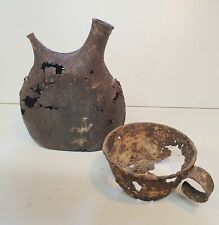 WW1 14 18 Poilu gourde française 1 litre et son quart pièces de fouille