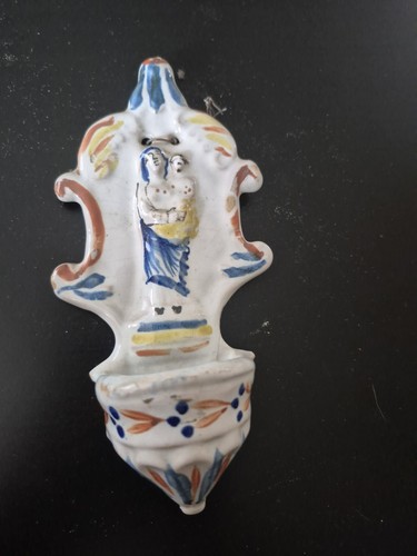 Benitier ancien biscuit 19 - ancien,