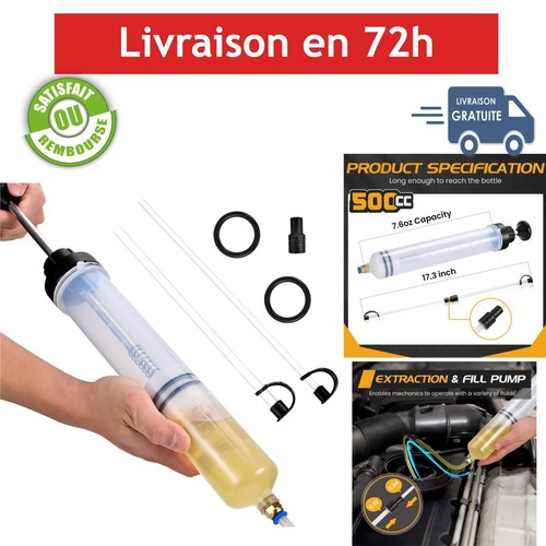 Seringue huile 500ml - seringue,