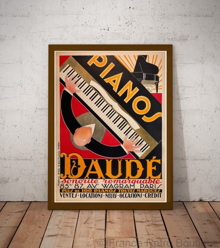 Poster affiche pianos daude - poster-affiche,