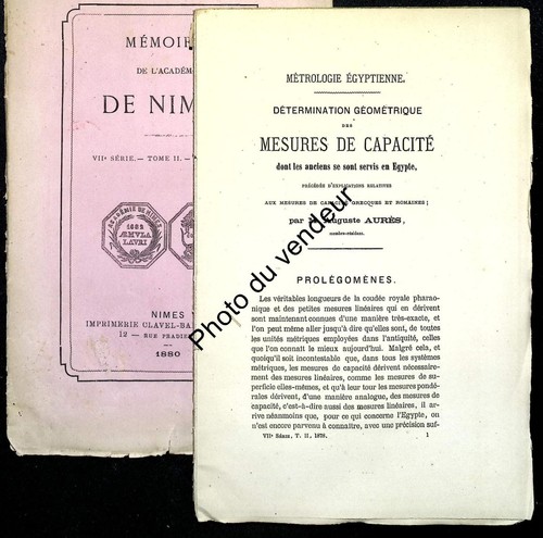 Egyptologie métrologie - egyptologie:,