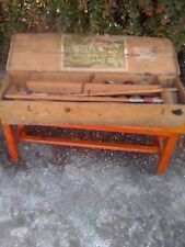 Jeu de croquet ancien boite en bois à rénover