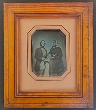 Auguste MADELAIN Daguerreotype 1/6 plaque primitif circa 1849 cadre pitchpin
