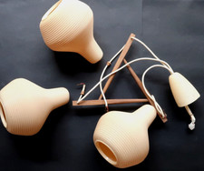 Suspension à 3 Lumieres Rotaflex Lustre Arp Guariche John & Silvia Reid 1950's