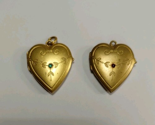 Pendentifs coeur laiton - 2,