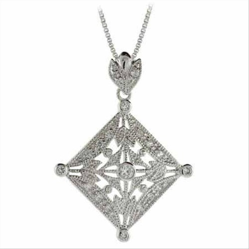 925 argent zircone filigrane - argent,