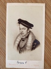 Photo Carte CDV 1860 Portrait Neurdein royaume de France Roi François II