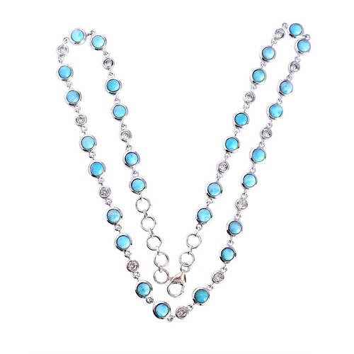 Collier rond argent - en, massif