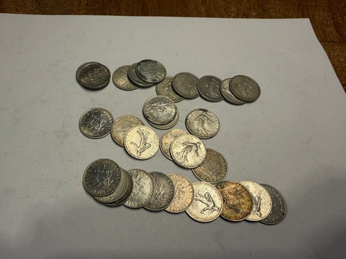 Lot pièces 1 francs - lot, de
