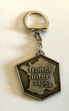Porte clefs France Inter 24h/24-ORTF-France Inter -vintage Keychain