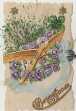 Carte postale ancienne - CPA- Fantaisie - celluloid :Aviation - Avion - Découpis