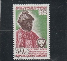 L6663 DAHOMEY Timbre Y&T N° 292 de 1970 " Matheo Lopes  " Oblitéré