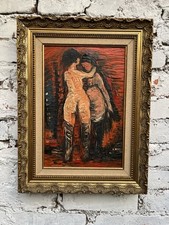 Huile Sur Toile Les Deux Amies Peinture Signée ?