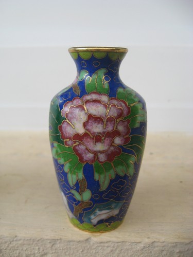 Vase cloisonnes décor - cloisonnes,