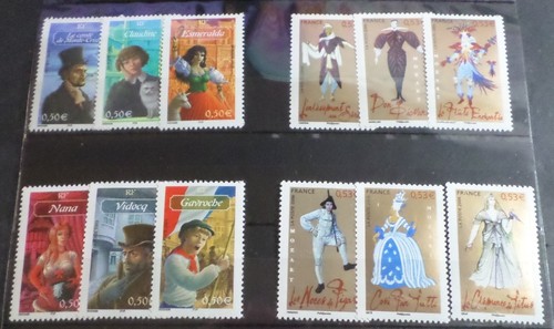 France lot timbres - timbres, celebrites