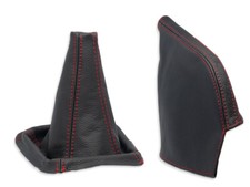 POUR TOYOTA SUPRA MK3 SOUFFLET LEVIER DE VITESSE et FREIN A MAIN COUTUES ROUGE