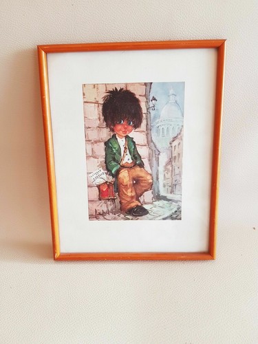 Tableau vintage enfant garçon