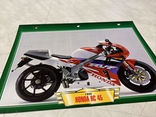 Honda 750 RC45 1999 fiche carte moto passion collection Atlas