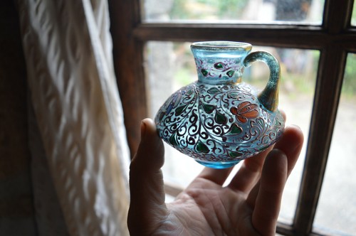 Verre emaillé style islamique - verre,