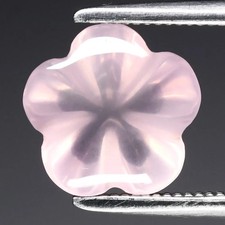 Superbe quartz rose facetté taille fantaisie - Gemme - Pierre fine et précieuse