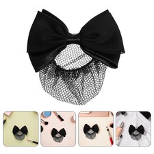  Lot de 12 filets à chignon vintage pour femme, en maille avec nœud, accessoires