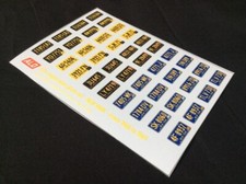 1960-1969 PLAQUES D'IMMATRICULATION NEW YORK 1:24 DECALS - POUR 20 VOITURES