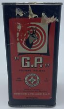Boîte En Fer Blanc Pour Poudre À Canon Pour Chasse G.P. Poudre Italienne 250 Gr.