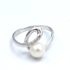 Bague avec perle - bague,