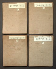 Carte géographique originale plan 19eme siècle BAIE DE DOUARNENEZ, ILE DE SEIN