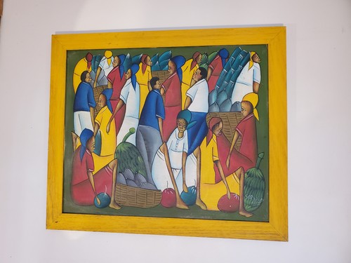 Tableau haitien seraphin scene - tableau,