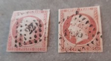 deux NAPOLEON N° 17A OBL COTE 150 euro différente de couleurs  