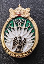 Insigne Militaire RDP 13èm Rgt des Dragons Parachutiste A.Bertrand Atlas (C11)