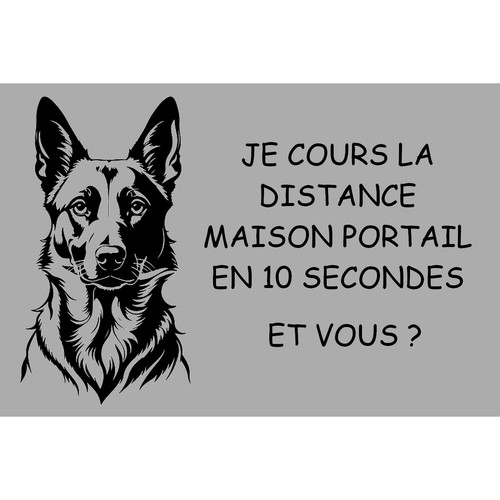 Plaque attention chien - plaque,