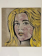 Œuvre Street Art Graffiti Peinture Sur Toile Style Banksy Obey Faile 50x50cm