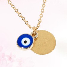  Lady Collier Alliage Simple Bijoux De L'oeil Du Diable Collier De Mode