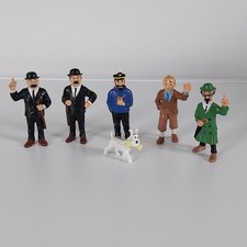 Lot de 6 Figurines BULLY Tintin Hergé TBE