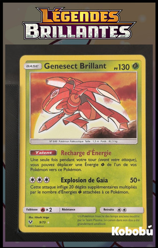Carte pokémon genesect - carte,