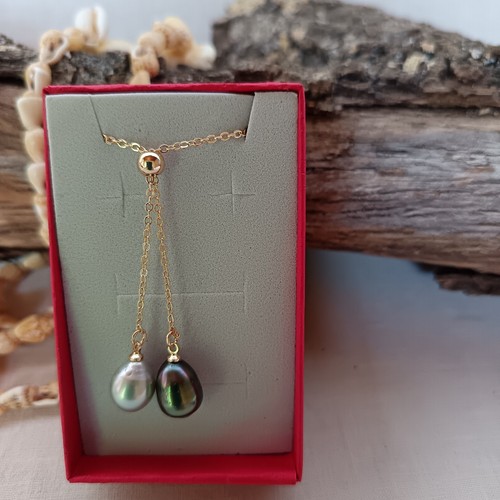 Collier plaqué perles - collier, or
