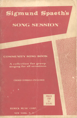 Sigmund spaeth song - sigmund, spaeth's