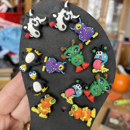 Croc shoes charms pins cows - 13,