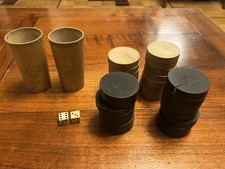 Jetons bois pour Backgammon