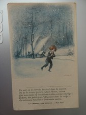 4 cartes postales anciennes poulbot