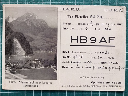 Br0563 carte radio - radio, qsl