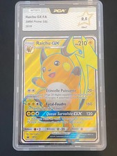 CARTE POKEMON RAICHU GX SM90 FR PCA 9,5 ULTRA RARE SL PROMO