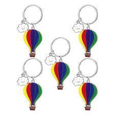  5 Pcs Porte-clé Mongolfière
