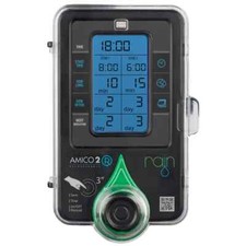 Rain programmateur controleur arrosage de robinet amico r 2 voies zones stations
